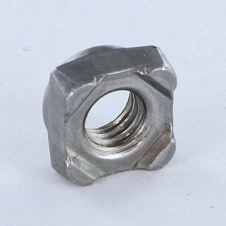 1 x Ecrou carré à souder M12 19X19X9.5 Acier brut
