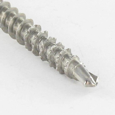 1 x VBA Vis bois agglo Vis autoperceuse Tête fraisée Cranté 5X60 TORX T25 Inox A2