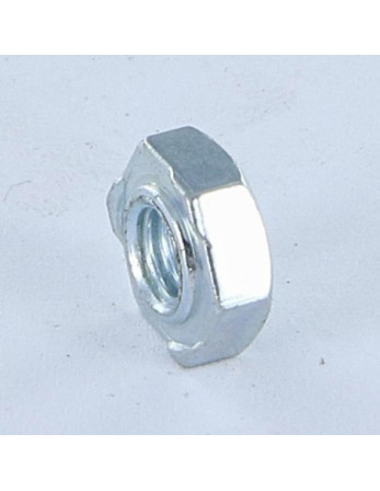 Écrou hexagonale à souder M4 Acier zingué