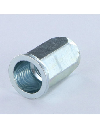 ECR à sertir HEX Tête plate TP M6X13.3 ACPTH 30 Acier zingué