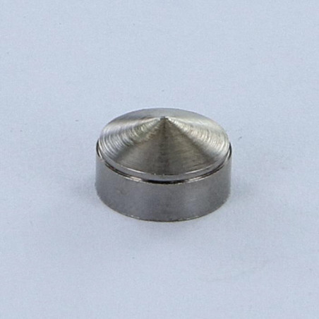 1 x Rosace Conique Laiton chrome 10 Taraudage borgne M3 au pas de 50