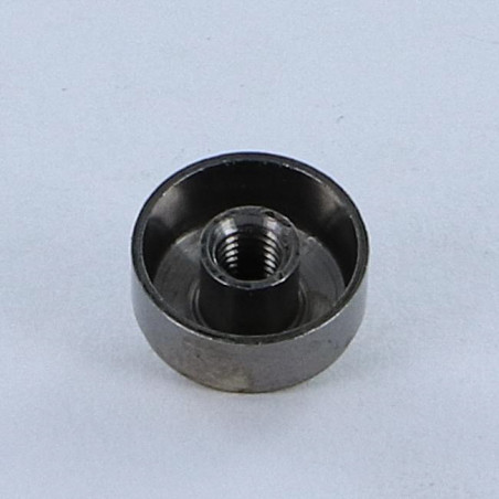 1 x Rosace Conique Laiton chrome 10 Taraudage borgne M3 au pas de 50