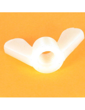 Ecrou à oreille nylon naturel M4