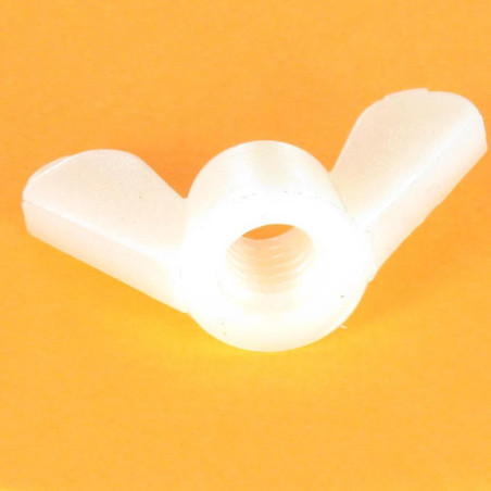 1 x Ecrou à oreille nylon naturel M5