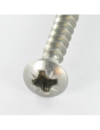 VBA Vis bois agglo Inox A2 Tête fraisée bombée TFB Pozi 5X30