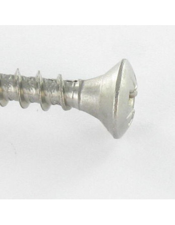 VBA Vis bois agglo Inox A2 Tête fraisée bombée TFB Pozi 5X40
