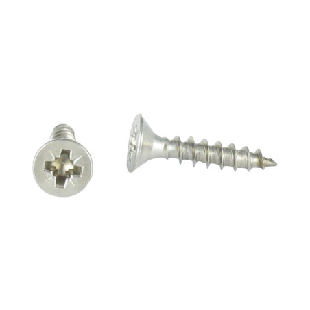 1 x VBA Vis bois agglo Inox A2 Tête fraisée Pozi 4X40 Filetée sur 24
