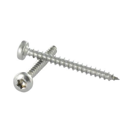 1 x VBA Vis bois agglo Inox A2 Tête ronde TR 3.5X16 TORX T10