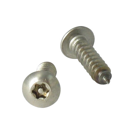 1 x Vis tôle Inviolable Inox A2 Tête cylindrique TC TORX T15 avec téton 4.2X13
