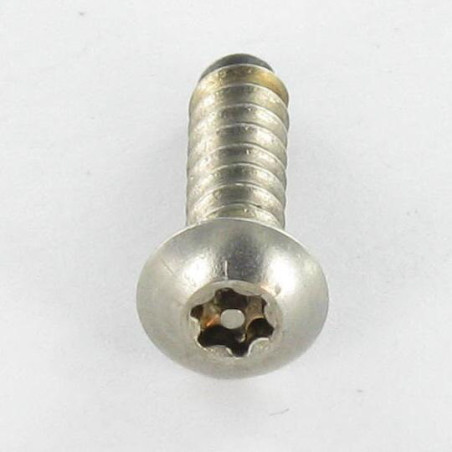 1 x Vis tôle Inviolable Inox A2 Tête cylindrique TC TORX T15 avec téton 4.2X16