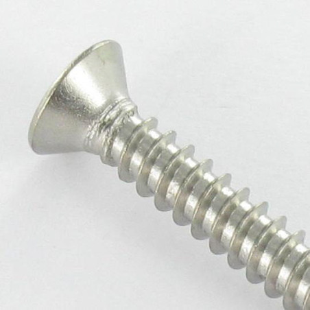1 x Vis tôle Inviolable Tête fraisée Snake eyes 3.5X19 Inox A2