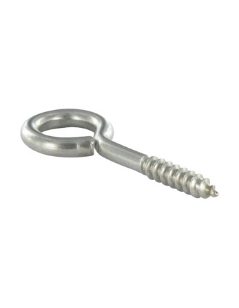 Piton Bois 4X30 Longueur total 48 Oeil 8 Inox A2