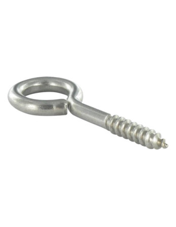 Piton Bois 6X100 Filetée sur 50 Longueur total 130 Oeil 15 Inox A2