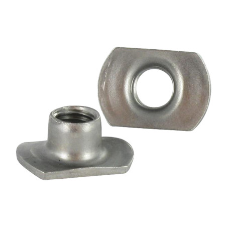 1 x Ecrou Cylindrique à souder M6 22X14 Haut 8.5 Inox A2