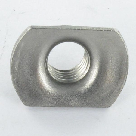 1 x Ecrou Cylindrique à souder M8 22X14 Haut 8.5 Inox A2