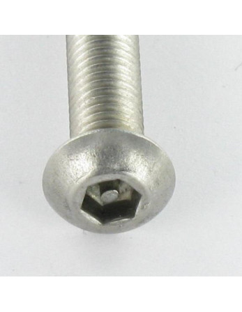 Vis métaux Inviolable BHC (Tête Bombée Hexagonal creux) avec téton M10X50 Inox A2