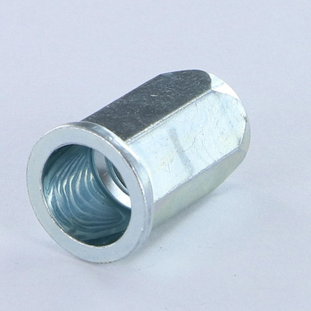 1 x ECR à sertir HEX Tête plate TP M8X15.5 ACPTH 30 Acier zingué