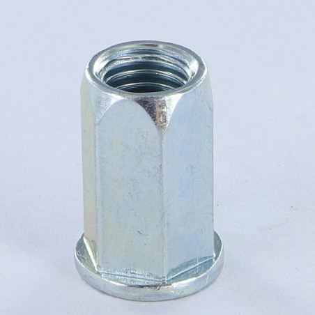 1 x ECR à sertir HEX Tête plate TP M8X15.5 ACPTH 30 Acier zingué