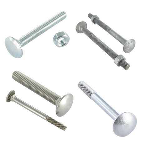 Vis métaux tête ronde collet carré