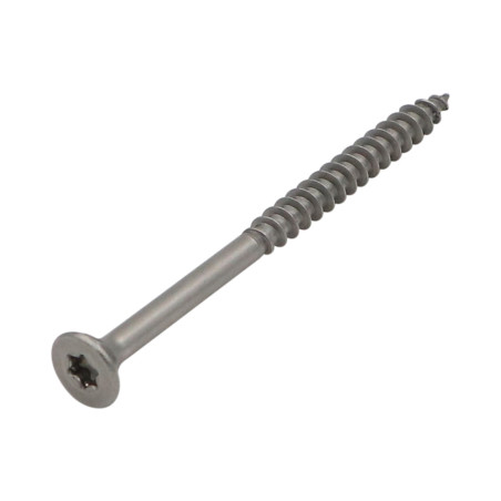 Vis bois TEKOR Inox A2 Tête fraisée Cranté TORX Pointe antifendage type 17