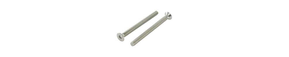 Vis à Tête Fraisée Hexagonale DIN 7991 - M6 X 25mm - Acier Inox - Tête Argentée - Lot De 40 - Uxcell