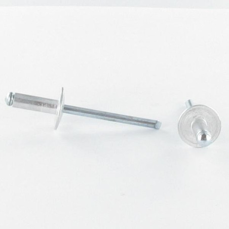 Rivet aveugle tout acier Tête large Multi-serrage POLYGRIP
